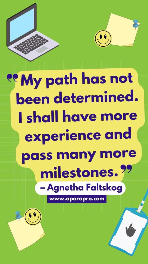 Agnetha Faltskog quote pin by a para pro
