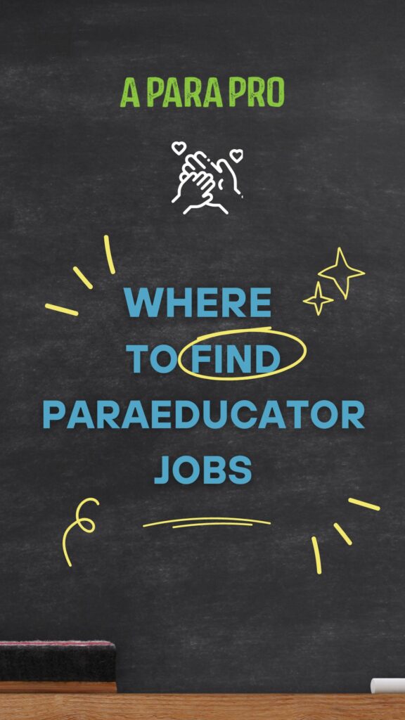 where to find paraeducator jobs pin by a para pro
