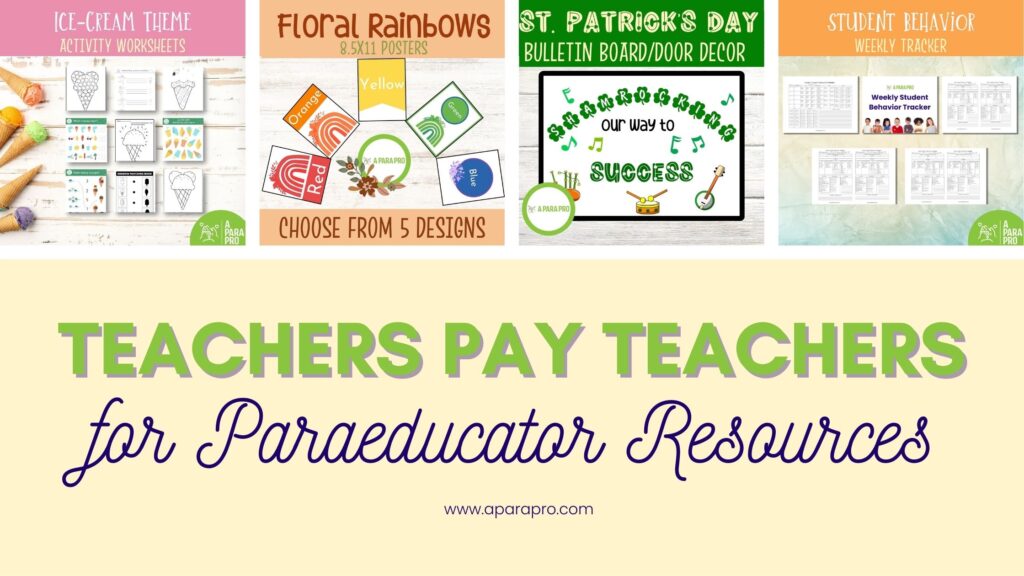 teachers pay teachers for para resources - a para pro featured image
